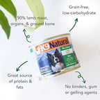 K9 Natural Wet Dog Food Pate, Lamb Feast, 6 Oz Cans (Pack of 12), Grain Free, Made in New Zealand with Grass-Fed, Free-Range Lamb, Single Source, Limited Ingredient