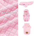 2 Pack Dog Hoodie Sweaters for Small Medium Dogs Warm Dog Clothes for Large Dogs Soft Waffle-Like Laminated Sweatshirt Bulldog (Pink, XXL (Back: 26",Chest: 34.5", Neck: 25"))