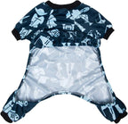 CuteBone Small Dogs Outfit Soft Puppy Onesies Pjs Dog Pajamas Pet Coat Cat Apparel Comfy Doggie Jumpsuit Bodysuit for All Seasons P47S