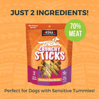 KOHA Pet Crunchy Sticks Chicken & White Rice Recipe, 2 Ingredient Dog Treats for Sensitive Stomachs, Healthy Treats for Dogs