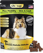 Soft Chews Hip and Joint Supplement for Dogs - Dog Joint Pain Relief Treats - Glucosamine, Chondroitin, Turmeric - Mobility Supplement (Bacon - 30 Soft Chews)