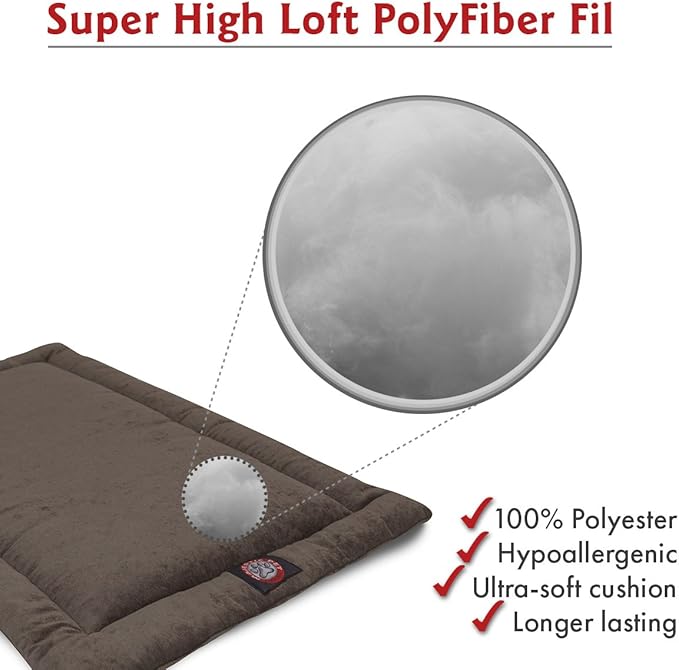 42" Villa Storm Gray Crate Dog Bed Mat By Majestic Pet Products