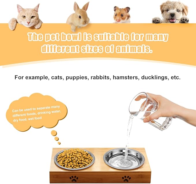 5 PCS Stainless Steel Cat Bowl-Shallow Wide Flat Cats Food Bowls,Metal Kitten Dishes Whisker Friendly Fatigue Relief,Replacement Basic Kitty Plates for Elevated Stand,Dishwasher Safe…