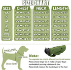 EMUST Winter Dog Coat for Medium Boys - Thick Clothes with Harness Hole for Cold Weather, Green, M
