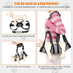 Ownpets Pet Grooming Hammock, Breathable Dog Grooming Hammock with Carabiners, Pet Grooming Harness Sling for Grooming, Hair Nail Trimming Cutting & More, M