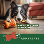 Dog Toys for Large Dogs – Durable Rubber Chew Toy for Aggressive Chewers,Interactive Treat Dispensing Puzzle Ball,Enrichment Dog Toy for Mental Stimulation,Slow Feeder & Boredom Relief,Bacon Gift