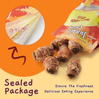 Jungle Calling Multi Flavor Rolls Dog Treats, Made with Real Chicken Duck Beef Meat, Peanut Butter Flavor Rawhide-Free Dog Snacks, Health Skin and High Protein Dog Treat, 10.6 oz