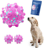 2 Pcs Tough ETPU Dog Balls for Aggressive Chewers - Bouncy, Interactive Floating Chew Toys for Fetch & Water Play with Small Medium Dogs