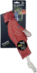 Spunky pup Fly & Fetch Dog Toy - Durable, Floating, Interactive Bungee Launcher for Fetch and Water Play, Canvas Wharthog