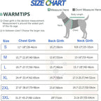Dogcheer Warm Dog Coat, Waterproof Dog Jacket Christmas Puppy Winter Coat with Buckle, Reflective Adjustable Pet Snow Jacket Turtleneck Fleece Sweater for Small Medium Large Dogs - Blue, 3XL