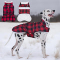 KYEESE Dog Coat Soft Pet Sweater with Leash Hole Windproof Dogs Jacket with Fleece Lined Warm Cat Clothes for Cold Weather Thick Pet Winter Puffer Coat with Pocket Waterproof Dog Coats for Large Dogs