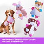 Big 5 Pack Dog Squeaky Toy for Keep Them Busy,Multipack Stuffed Crinkle Puppy Dog Toys Bundle,Chewing Dog Toys for Teething,Suitable for Small,Medium,and Large Dogs Breed