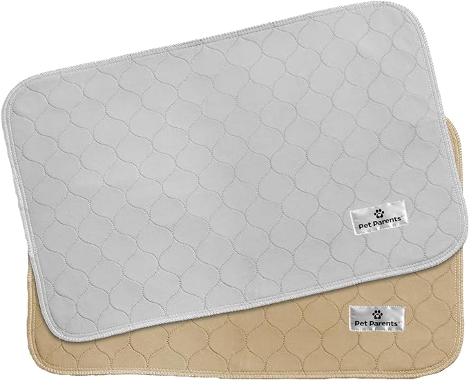 Pet Parents Pawtect® Pads Washable Dog Pee Pads (2pack) of 18x24 Premium Pee Pads for Dogs, Waterproof Training Pads for Dogs & Reusable Dog Pee Pads! Whelping & Modern Puppy Pads!