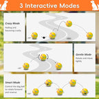 Interactive Dog Toy, Smart Interactive Dog Ball Remote Control, Automatic Moving, Bouncing, Vibrating Pet Toys for Medium Large Dogs, Safe Material, Rechargeable and Waterproof