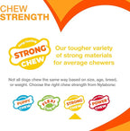 Nylabone Real Wood Stick Toy Strong Chew Toy for Dogs, Rubber Dog Toys for Moderate & Aggressive Chewers, Bacon Flavor, X-Large - 50+ lbs, 1 Count