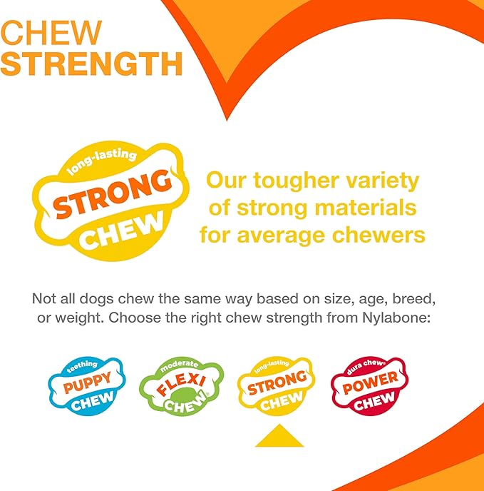 Nylabone Real Wood Stick Toy Strong Chew Toy for Dogs, Rubber Dog Toys for Moderate & Aggressive Chewers, Bacon Flavor, Medium - Up to 35 lbs, 1 Count