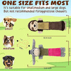 2 Pack No Stuffing Dog Squeaky Toys,Dog Chew with Crinkle and Squeaker,Cute Animal Plush to Keep Them Busy, Suitable for Large, Medium and Small Breeds (Donkey&Sloth