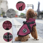 Winter Coat - Dog Jacket Padded Fleece Vest with Built-in Harness, Waterproof, Windproof & Reflective - Adjustable Snow Pet Coat for Small & Medium Dogs