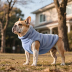 Idepet Dog Fleece Vest Sweater Zip Up Warm Pullover Dogs Jacket with D-Ring Leash Winter Cold Weater Coat Pet Sweatershirt Clothes Hoodie for Small Medium Dogs Boy Girl(Sky Blue,XXS)
