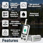 Shock Collar for Dogs [CRS01] 126 Training Levels, 4 Powerful Modes with 2.8-inch LCD high-Definition display100% Safe Training Collar for Large Medium Small Dogs IPX7 Waterproof E Collar