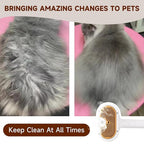Pet Steam Brush for Dog & Cat – shower bath brush – Steam for Shedding & Grooming Water Brush for Long & Short Haired Pets Spritz Defur Comb 3-in-1 Spray Hair Removal Comb Includes 2*Waterless Shampoo
