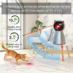 YVE LIFE Laser Cat Toys for Indoor Cats,The 4th Generation Real Random Trajectory Motion Activated Rechargeable Automatic Cat Laser Toy,Interactive Cat Toys for Bored Indoor Adult Cats/Kittens (Gray)