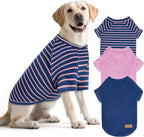 KYEESE 3Pack Dog Sweater Soft Pets Sweaters Pullover Pets Clothes Stretchy Pet Fleece Sweater Lightweight Pet Coat Dogs Sweatshirt with Sleeves Comfy Dog Sweaters for Large Dogs for Cold Weather