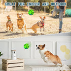 HYQ Interactive Ball for Small Medium Large Dogs - Squeaky Puppy Toy to Keep Them Busy - 5.51 Inch
