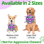 Dog Toys Soccer Ball with Nylon Strap, Puppy Birthday Gifts, Dog Outdoor Toys, Durable Fetch Ball Dogs Toy for Puppy Small Medium Breed (6 inch)