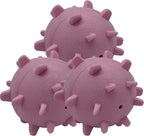 Dog Balls ，2.3” Heavy Duty Squeaky Dog Toys for Small Medium Large Dogs Squeaky Toy Balls 3 Pcs (Red)