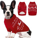 Christmas Dog Sweaters for Small Medium Large Dogs Classic Turtleneck Holiday Xmas Pet Clothes Cozy Stretchy Sweater for Chihuahua, Bulldog, Dachshund, Pug X-Large
