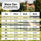 Fleece Lined Dog Coats Extra Warm Dog Winter Coat,Waterproof Dogs Jacket for Medium to Large Dogs,Cold Weather Winter Clothes Turtleneck Windproof Reflective Pet Vest (Red & Black, 2XL)