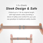 AirTag Cat Collar,Ultra Elastic Cat Tracker Collar with Apple Air Tag Holder, [Lightweight][Scratch Resistant] Stepless Adjustable GPS Pet Collar for Cats Kittens (Khaki)