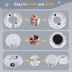 Cat Tunnel Bed for Indoor Cats, XL Christmas Tree Skirts Washable Warm Soft Indoor Cat Donut Tunnel, Multifunctional Cat Interactive Playground Toys for Felines Pet Christmas Tree Decoration
