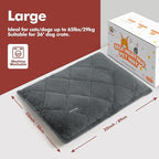 Mora Pets Self Heating Cat Bed Self Warming Cat Bed Thick Thermal Pet Bed Mat 36 x 24 Inches Removable Washable Cover for Outdoor Indoor Cats and Dogs Fur Grey Large