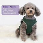cyeollo 2 Pack Dog Sweaters Stretchy Fleece Sweatshirt with Reflective Stripe Pullover Stretchable Sweater Dog Clothes for Small Puppy Dogs Cats Size S Green & Grey