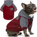 KYEESE Dog Hoodie Stretchy Cat Coat with Leash Hole Dogs Winter Coat for Cold Weather Pet Sweatshirt with Drawstring Soft Dog Clothes for Small Dogs Comfort Cat Sweater Warm Pet Clothes