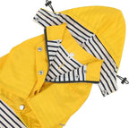 HDE Dog Raincoat Poncho Double Layer Zip Rain Jacket with Removable Hood, Leash Hole for Small to 3XL Dogs and Puppies Yellow - 3XL