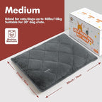 Mora Pets Self Heating Cat Bed Self Warming Cat Bed Thick Thermal Pet Bed Mat 30 x 21 Inches Removable Washable Cover for Outdoor Indoor Cats and Dogs Fur Grey Medium