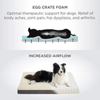 Bedsure Dog Bed for Small Dogs - Comfy Flat Puppy Beds with Removable Washable Cover, Orthopedic Egg Crate Foam Pet Mat, Suitable for Pet Up to 15 lbs