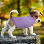 FUAMEY Dog Fleece Vest for Large Dogs,Warm Stretchy Dog Sweatshirts Pullover with Leash Hole Dogs Sweater Soft Pet Turtleneck Cozy Pet Vest Lightweight Sleeveless Purple L