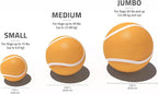 Playology Dog Toys | Squeaky Chew Ball - Bouncy Durable Floating Fetch Ball for Dogs | Jumbo Cheddar Cheese Scented Toy - Easy to Clean and Made from Non Toxic Materials