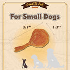 Gootoe Turkey Tendons for Dogs –All-Natural, Hypoallergenic Dog Treats, Rawhide Alternative, Long Lasting Puppy Chews, Healthy Dog Treats for Small Breeds, Lollipop (S), 5 Count Pack