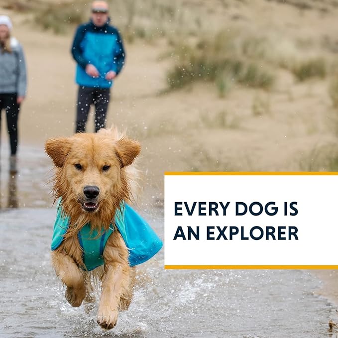 Ruffwear, Sun Shower Dog Raincoat, All-Weather Jacket, Waterproof, Windproof & Lightweight, Mineral Yellow, X-Small