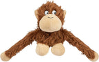 Best Pet Supplies Interactive Squeaky Dog Chew Toy, Ideal Dog Toys for Chewers, Small, Medium & Large Dogs, and Fetch Lovers - O-Hug-Atan (Brown), Large