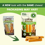 EcoKind Premium Gold Yak Cheese Himalayan Dog Chews, Healthy Dog Treats, Yak Chews for Small Dogs, All Natural, Long Lasting Dog Chew for Aggressive Chewers, High Protein Puppy Treat, Small - 16 Chews