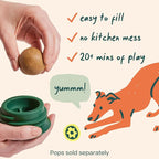 WOOF Pupsicle - Long-Lasting Interactive Dog Toy to Keep Your Pup Busy and Distracted - Safe for Dogs - Low-Mess Design - Dog Toys for Medium and Large Dogs 25-75 lbs