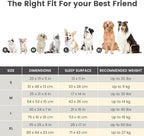 Miguel Faux Linen Dog Bed with Removable Cushion Pillow for Medium Small Dogs, Washable Pet Bed with Side Easy to Wash Puppy Bed, Rectangle Cat Bed for Indoor Cat with Anti-Slip Bottom, Gray 35 Inch