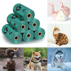 Dog Poop Bag Rolls - 540 Count Dog Waste Bags with Dispenser, Extra Thick Strong Leak proof Poop Bags for Dogs Doggy | Scented Dark Green