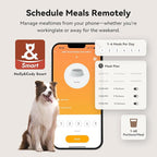 Automatic Dog Feeder for Large Dogs, 14L Capacity, 2.4G WiFi App Control, Dual Power Supply, Stainless Steel Bowl, and Molly&Cody GPS + Bluetooth Pet Tracker for Cats & Dogs – Real-Time Tracking Bundl